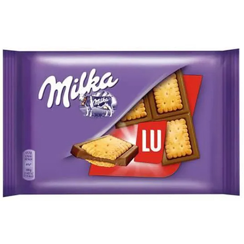 Mini tablettes de chocolat au lait aux biscuits LU